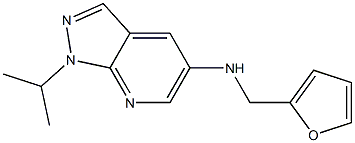 N-(furan-2-ylmethyl)-1-(propan-2-yl)-1H-pyrazolo[3,4-b]pyridin-5-amine Structure