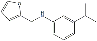 N-(furan-2-ylmethyl)-3-(propan-2-yl)aniline 구조식 이미지