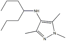 N-(heptan-4-yl)-1,3,5-trimethyl-1H-pyrazol-4-amine 구조식 이미지