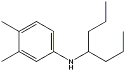 N-(heptan-4-yl)-3,4-dimethylaniline 구조식 이미지