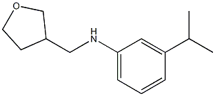 N-(oxolan-3-ylmethyl)-3-(propan-2-yl)aniline 구조식 이미지