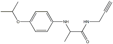 N-(prop-2-yn-1-yl)-2-{[4-(propan-2-yloxy)phenyl]amino}propanamide Structure