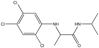 N-(propan-2-yl)-2-[(2,4,5-trichlorophenyl)amino]propanamide 구조식 이미지