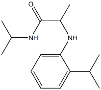 N-(propan-2-yl)-2-{[2-(propan-2-yl)phenyl]amino}propanamide Structure