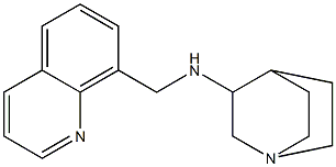 N-(quinolin-8-ylmethyl)-1-azabicyclo[2.2.2]octan-3-amine 구조식 이미지