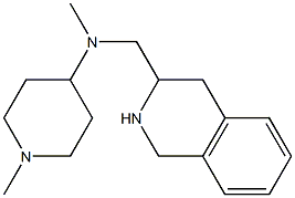 N,1-dimethyl-N-(1,2,3,4-tetrahydroisoquinolin-3-ylmethyl)piperidin-4-amine 구조식 이미지