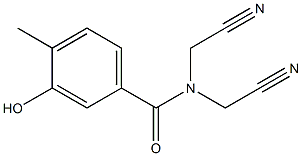 N,N-bis(cyanomethyl)-3-hydroxy-4-methylbenzamide Structure