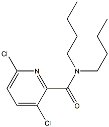 N,N-dibutyl-3,6-dichloropyridine-2-carboxamide 구조식 이미지