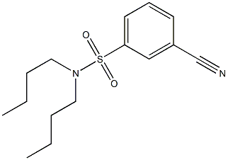 N,N-dibutyl-3-cyanobenzene-1-sulfonamide Structure