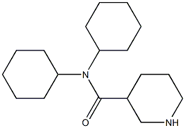 N,N-dicyclohexylpiperidine-3-carboxamide Structure