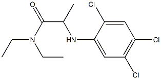 N,N-diethyl-2-[(2,4,5-trichlorophenyl)amino]propanamide 구조식 이미지