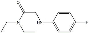 N,N-diethyl-2-[(4-fluorophenyl)amino]acetamide Structure