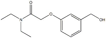 N,N-diethyl-2-[3-(hydroxymethyl)phenoxy]acetamide 구조식 이미지