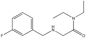 N,N-diethyl-2-{[(3-fluorophenyl)methyl]amino}acetamide Structure