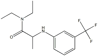 N,N-diethyl-2-{[3-(trifluoromethyl)phenyl]amino}propanamide 구조식 이미지