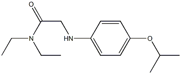 N,N-diethyl-2-{[4-(propan-2-yloxy)phenyl]amino}acetamide Structure