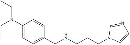 N,N-diethyl-4-({[3-(1H-imidazol-1-yl)propyl]amino}methyl)aniline 구조식 이미지