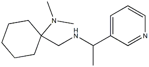 N,N-dimethyl-1-({[1-(pyridin-3-yl)ethyl]amino}methyl)cyclohexan-1-amine Structure