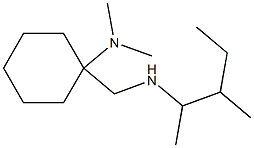 N,N-dimethyl-1-{[(3-methylpentan-2-yl)amino]methyl}cyclohexan-1-amine Structure