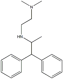 N,N-dimethyl-N'-(1-methyl-2,2-diphenylethyl)ethane-1,2-diamine Structure