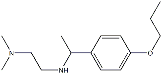 N,N-dimethyl-N'-[1-(4-propoxyphenyl)ethyl]ethane-1,2-diamine 구조식 이미지