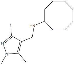 N-[(1,3,5-trimethyl-1H-pyrazol-4-yl)methyl]cyclooctanamine Structure