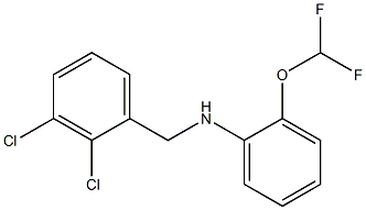 N-[(2,3-dichlorophenyl)methyl]-2-(difluoromethoxy)aniline Structure