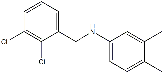 N-[(2,3-dichlorophenyl)methyl]-3,4-dimethylaniline 구조식 이미지