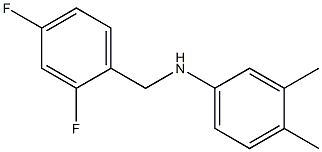 N-[(2,4-difluorophenyl)methyl]-3,4-dimethylaniline Structure