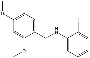 N-[(2,4-dimethoxyphenyl)methyl]-2-iodoaniline 구조식 이미지