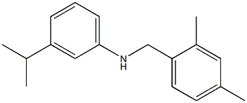 N-[(2,4-dimethylphenyl)methyl]-3-(propan-2-yl)aniline Structure