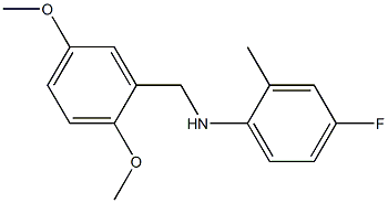 N-[(2,5-dimethoxyphenyl)methyl]-4-fluoro-2-methylaniline Structure