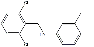 N-[(2,6-dichlorophenyl)methyl]-3,4-dimethylaniline 구조식 이미지