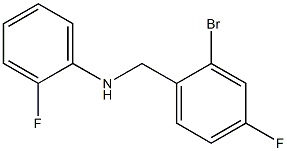 N-[(2-bromo-4-fluorophenyl)methyl]-2-fluoroaniline 구조식 이미지