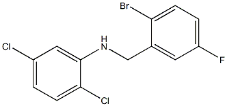 N-[(2-bromo-5-fluorophenyl)methyl]-2,5-dichloroaniline Structure