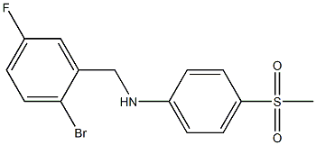 N-[(2-bromo-5-fluorophenyl)methyl]-4-methanesulfonylaniline 구조식 이미지