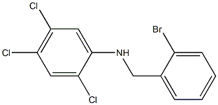 N-[(2-bromophenyl)methyl]-2,4,5-trichloroaniline 구조식 이미지