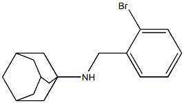 N-[(2-bromophenyl)methyl]adamantan-1-amine 구조식 이미지