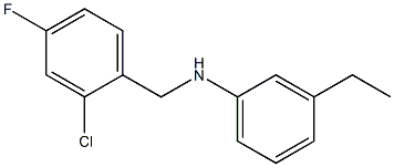 N-[(2-chloro-4-fluorophenyl)methyl]-3-ethylaniline 구조식 이미지