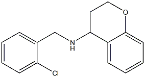 N-[(2-chlorophenyl)methyl]-3,4-dihydro-2H-1-benzopyran-4-amine 구조식 이미지