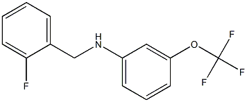 N-[(2-fluorophenyl)methyl]-3-(trifluoromethoxy)aniline 구조식 이미지