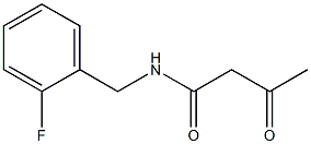 N-[(2-fluorophenyl)methyl]-3-oxobutanamide Structure