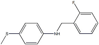 N-[(2-fluorophenyl)methyl]-4-(methylsulfanyl)aniline Structure