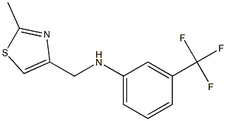 N-[(2-methyl-1,3-thiazol-4-yl)methyl]-3-(trifluoromethyl)aniline Structure