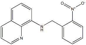 N-[(2-nitrophenyl)methyl]quinolin-8-amine Structure