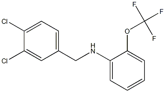 N-[(3,4-dichlorophenyl)methyl]-2-(trifluoromethoxy)aniline 구조식 이미지