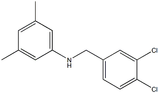 N-[(3,4-dichlorophenyl)methyl]-3,5-dimethylaniline 구조식 이미지