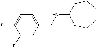 N-[(3,4-difluorophenyl)methyl]cycloheptanamine Structure