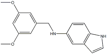 N-[(3,5-dimethoxyphenyl)methyl]-1H-indol-5-amine Structure