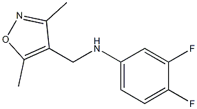 N-[(3,5-dimethyl-1,2-oxazol-4-yl)methyl]-3,4-difluoroaniline 구조식 이미지